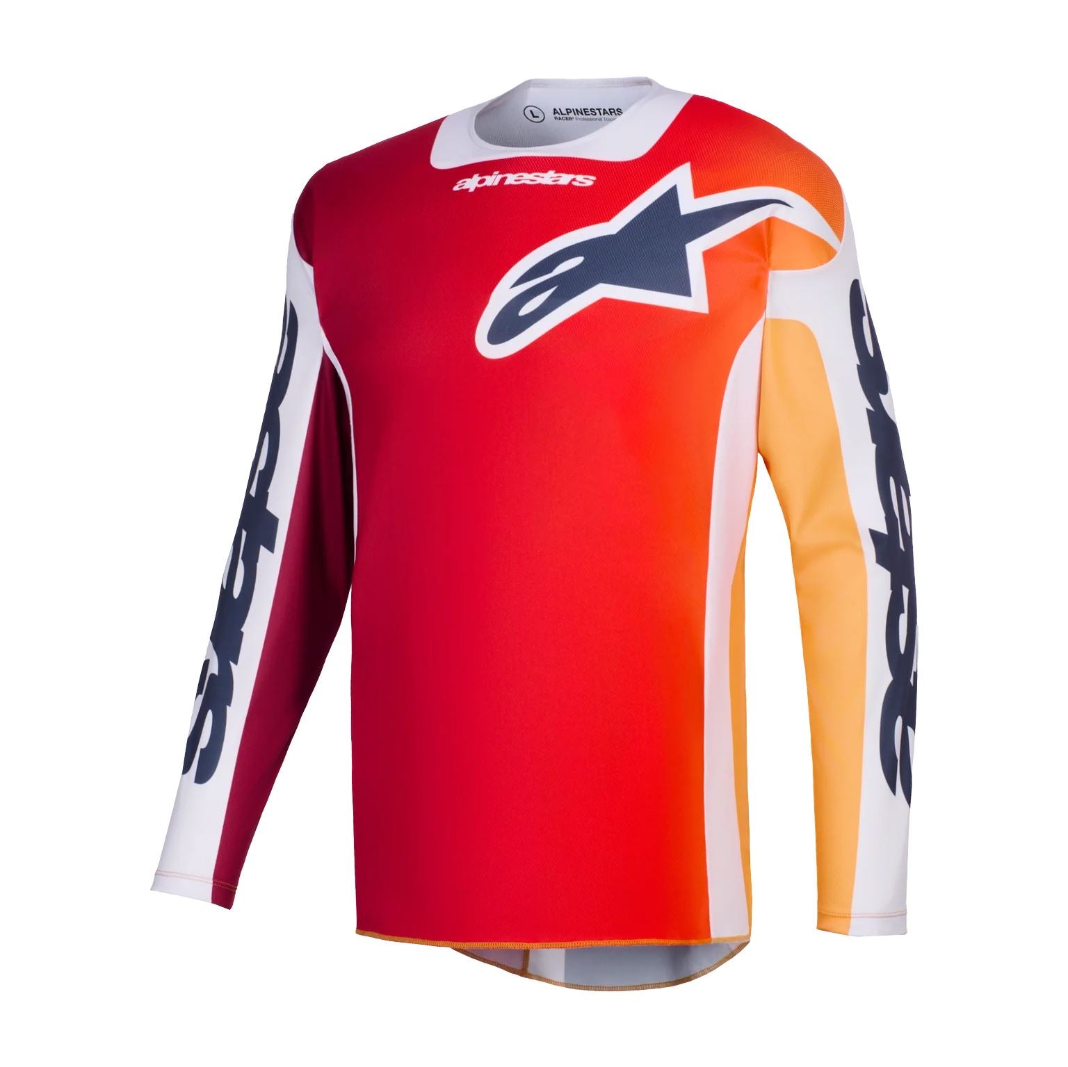 Alpinestars 2026 Racer Portl Motocross Jersey Red Light Grey Dark Grey